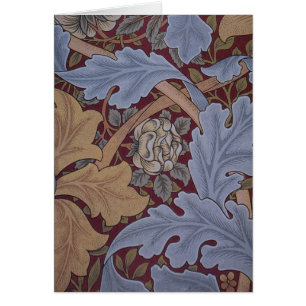 St. James Acanthus Leaf Pattern by William Morris Cards