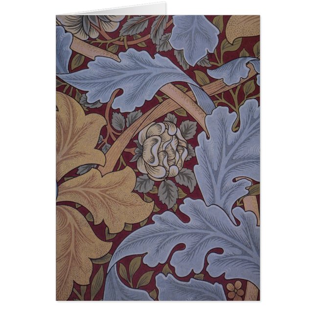 St. James Acanthus Leaf Pattern by William Morris Cards (Front)