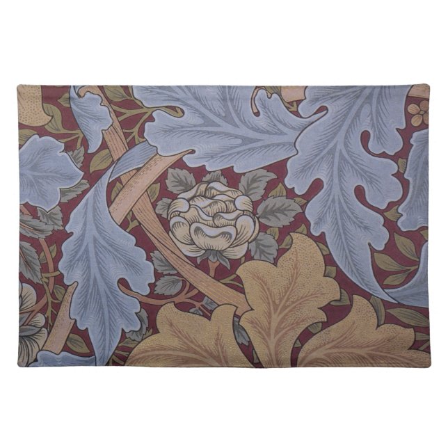 St. James Acanthus Leaf Pattern by William Morris Cloth Placemat (Front)