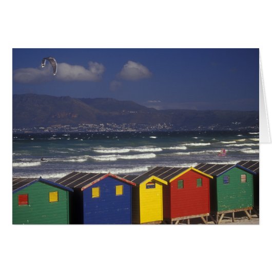 St. James Bay Bathing Boxes, near Capetown, Cards (Front Horizontal)