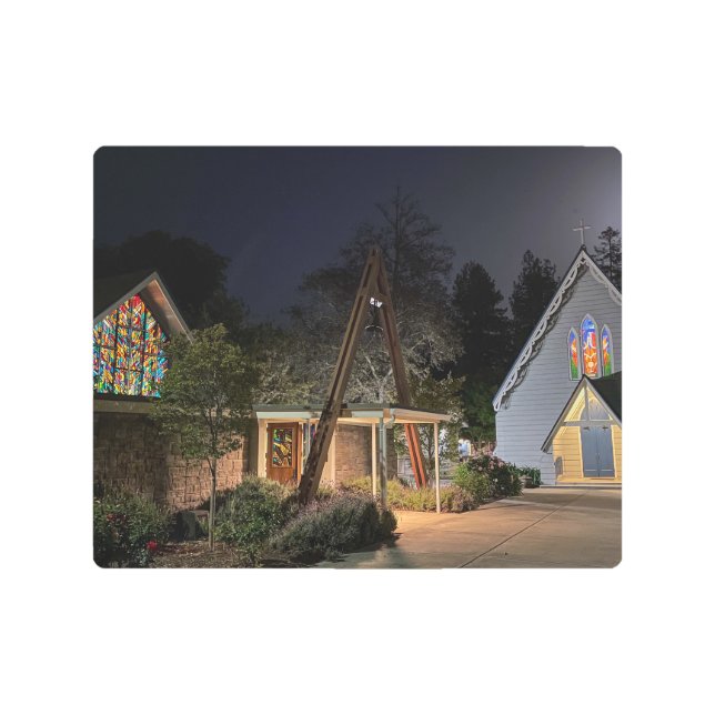 St. James' by moonlight, metal print (Front)