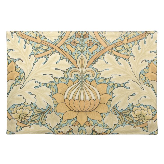 St. James by William Morris, Acanthus Leaves Cloth Placemat (Front)