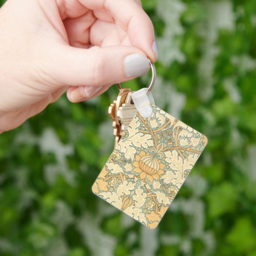 St James by William Morris Acanthus Leaves Keychain