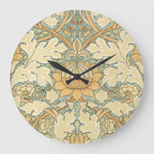 St. James by William Morris, Acanthus Leaves Large Clock