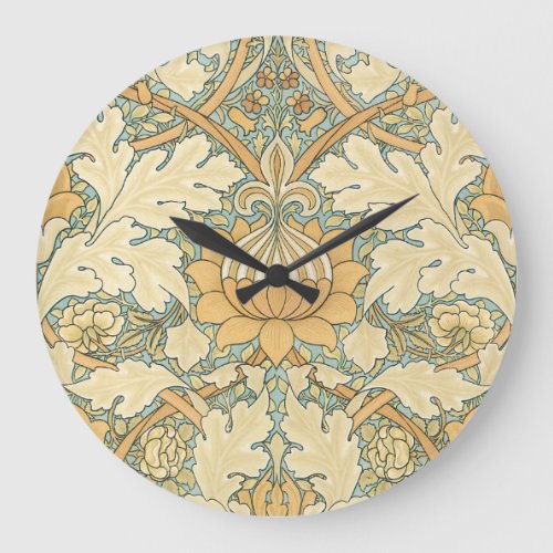 St James by William Morris Acanthus Leaves Large Clock