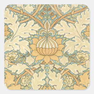 St. James by William Morris, Acanthus Leaves Square Sticker