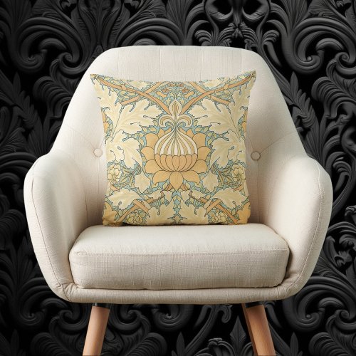 St James by William Morris Acanthus Leaves Throw Pillow