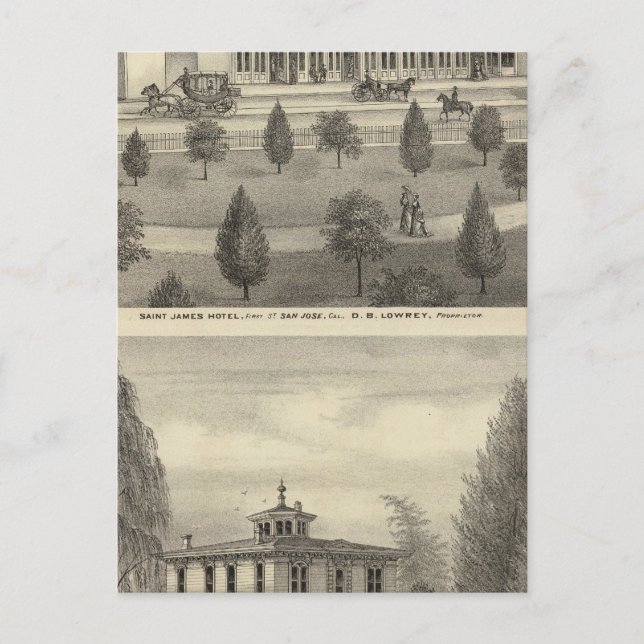 St James Hotel, residence Postcard (Front)