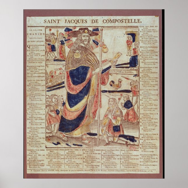 St. James of Compostela, c.1824 Poster (Front)