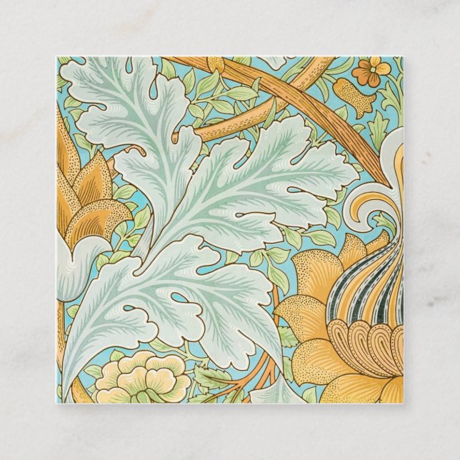 St. James Pattern (1881) By William Morris Square Business Card (Front)