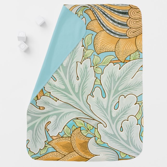 St James Pattern (by William Morris) Baby Blanket (In Situ)