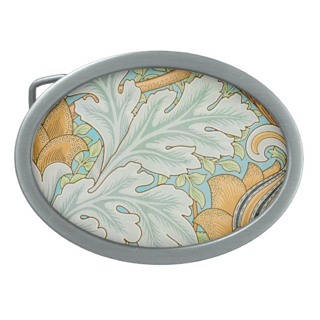 St James Pattern (by William Morris) Belt Buckle (Front)
