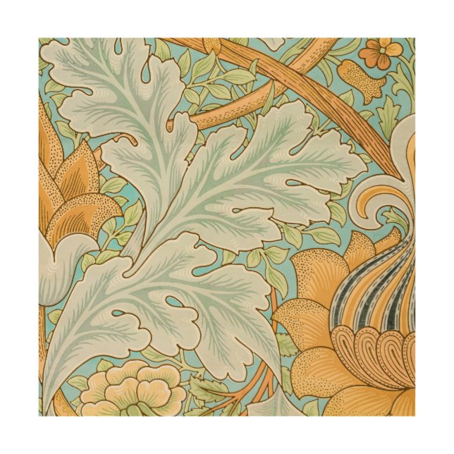 St James Pattern (by William Morris) Wood Wall Art (Front)