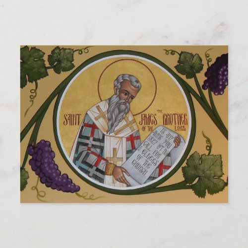 St James the Brother of our Lord Prayer Card