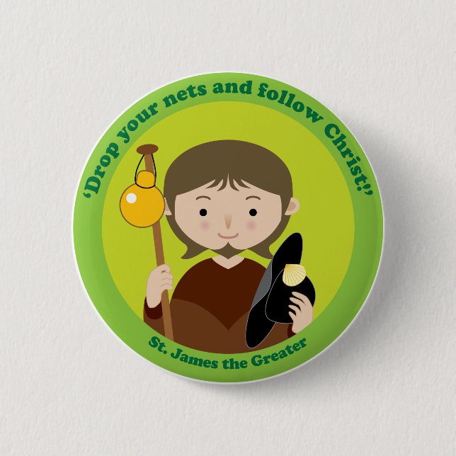 St. James the Greater Button (Front)