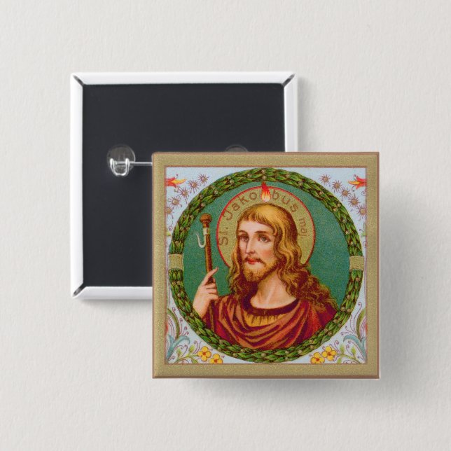 St. James the Greater (JMAS 04) Button (Front & Back)