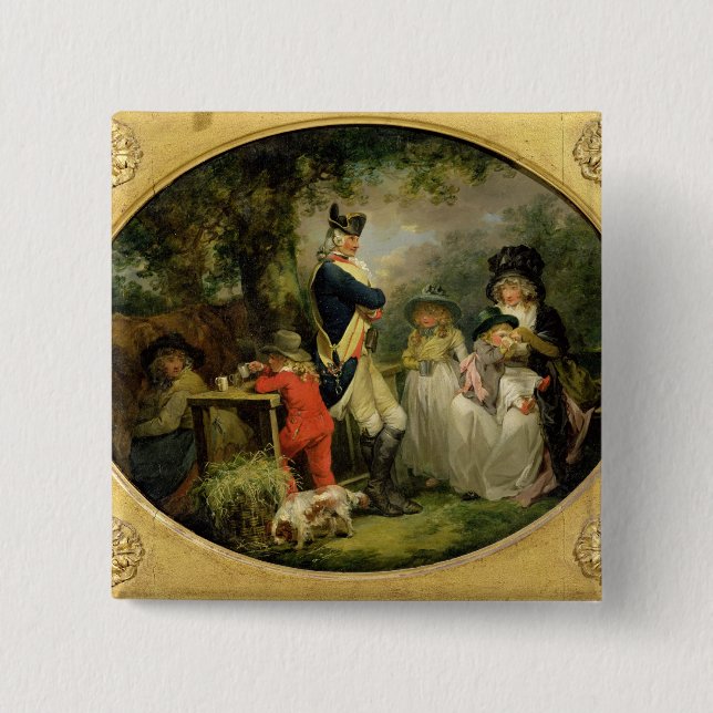 St. James's Park (oil on canvas) Pinback Button (Front)