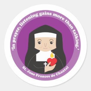 St. Jane Frances de Chantal Classic Round Sticker