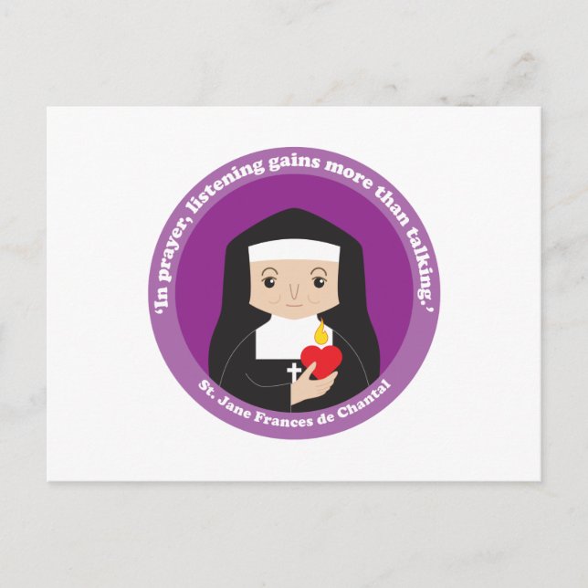 St. Jane Frances de Chantal Postcard (Front)