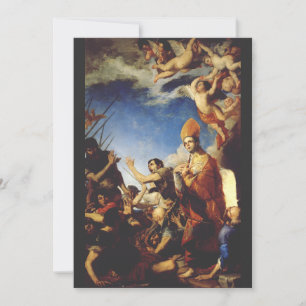 St. Januarius, Bishop of Benevento - Fine Art Holiday Card