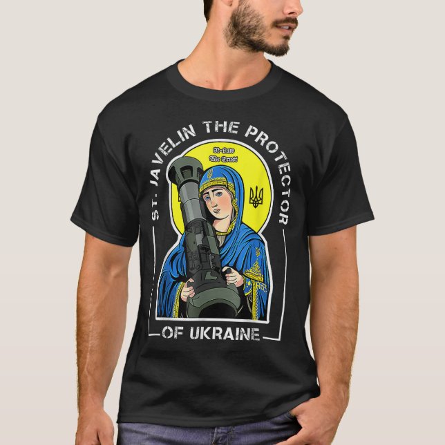 St Javelin The Protector of Ukraine T-Shirt (Front)