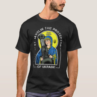 St. Javelin The Protector Of Ukraine Vintage Retro T-Shirt