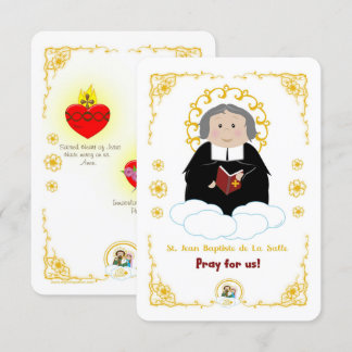 St. Jean Baptiste de La Salle Holy Card