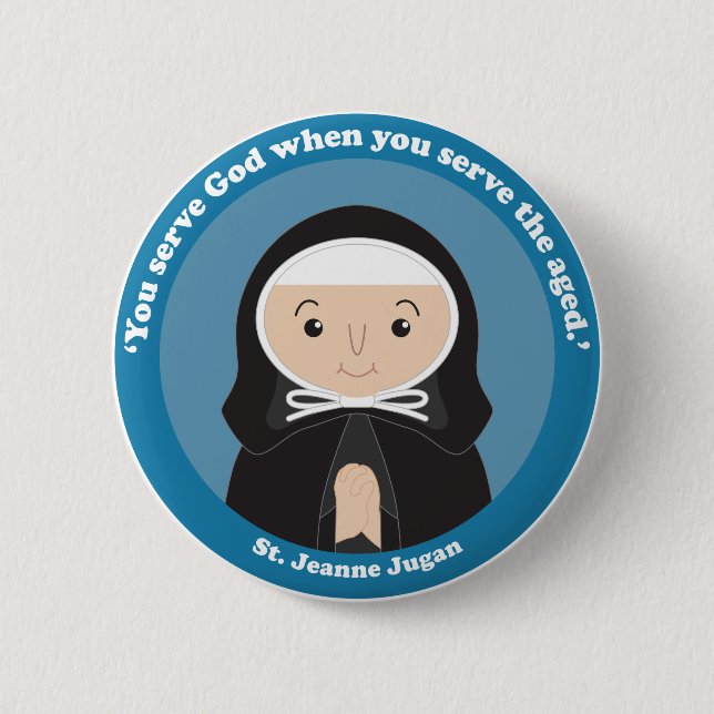 St. Jeanne Jugan Button (Front)