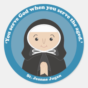 St. Jeanne Jugan Classic Round Sticker