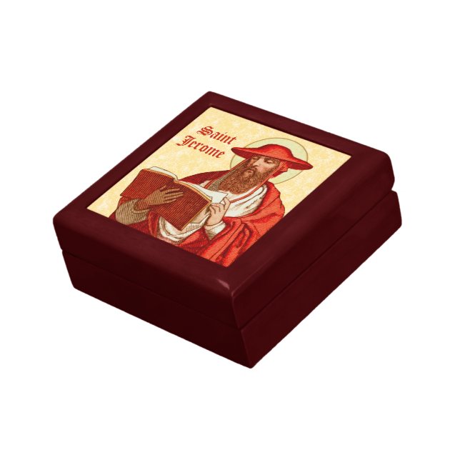 St. Jerome as Cardinal with Book (P 004) Gift Box (Side)