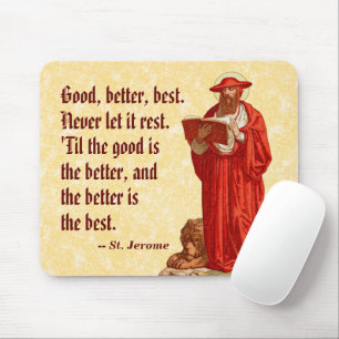 St. Jerome as Cardinal with Lion (P 004) Mouse Pad