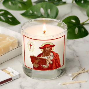 St. Jerome as Cardinal with Motivational Quote Scented Candle