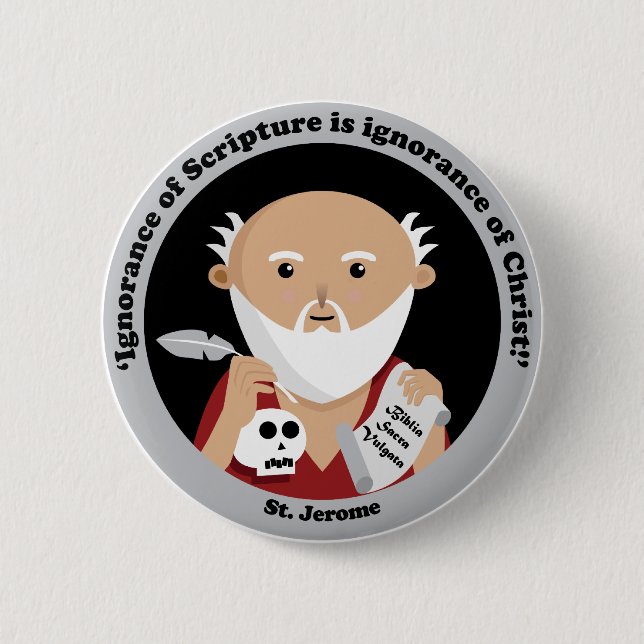 St. Jerome Button (Front)
