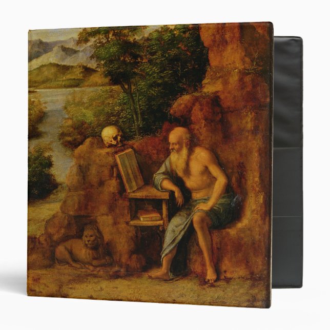 St. Jerome, c.1500 (oil on panel) 3 Ring Binder (Front/Inside)