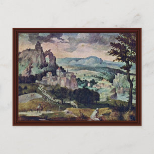 St. Jerome In A Landscape By Massys Cornelis Postcard