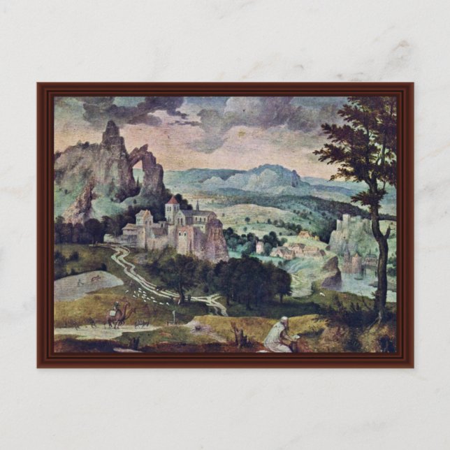 St. Jerome In A Landscape By Massys Cornelis Postcard (Front)