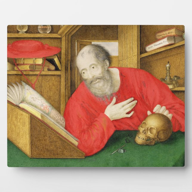 St. Jerome in his Study, 1650 (bodycolour and w/c Plaque (Front)