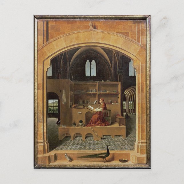 St. Jerome in his study, c.1475 Postcard (Front)