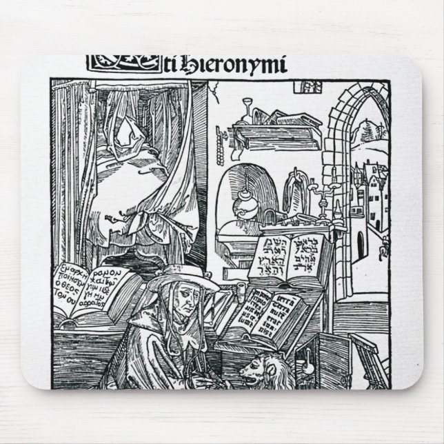 St. Jerome in his study Mouse Pad (Front)