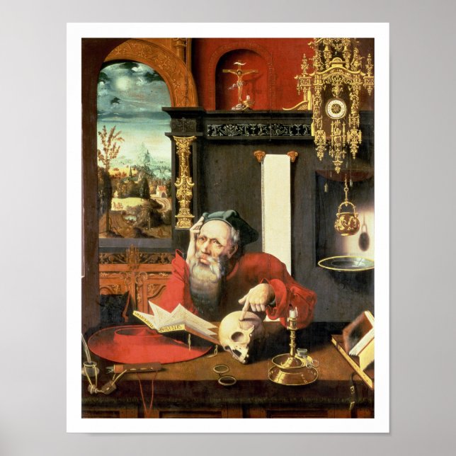 St. Jerome in his Study Poster (Front)