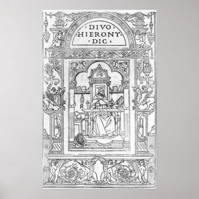 St. Jerome in his Study Poster (Front)