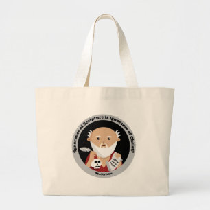 St. Jerome Large Tote Bag