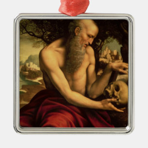 St. Jerome Metal Ornament