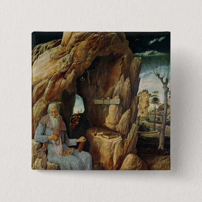 St. Jerome Pinback Button (Front)