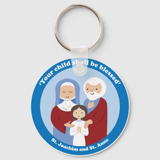 St. Joachim and St. Anne Keychain (Front)
