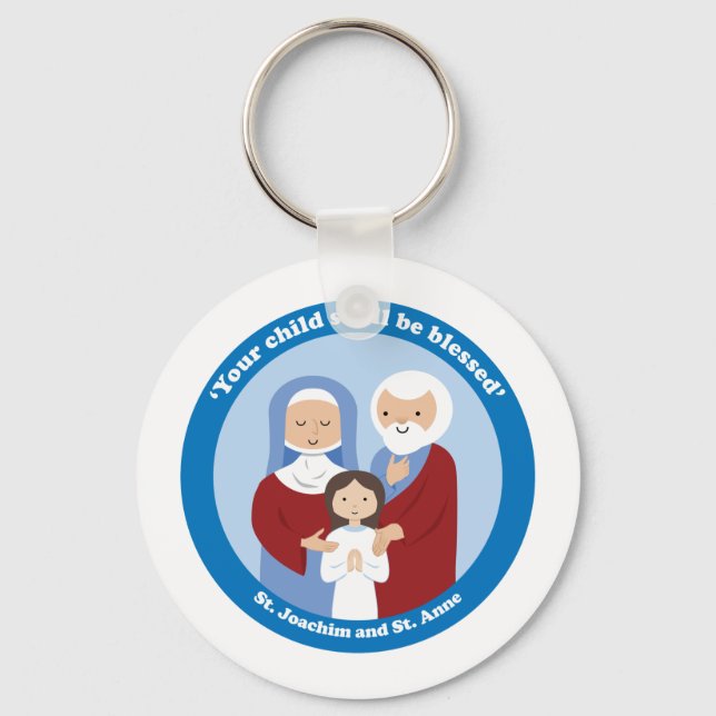 St. Joachim and St. Anne Keychain (Front)