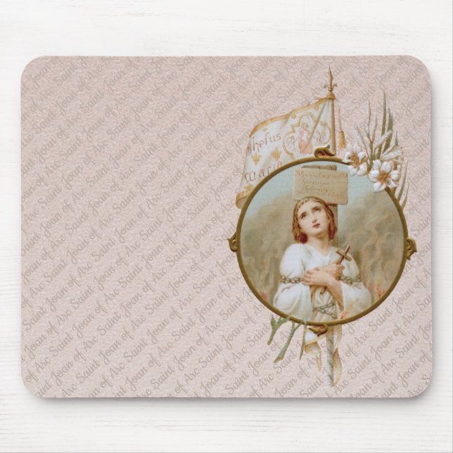 St. Joan of Arc Burning at the Stake (BF 01) Horiz Mouse Pad (Front)