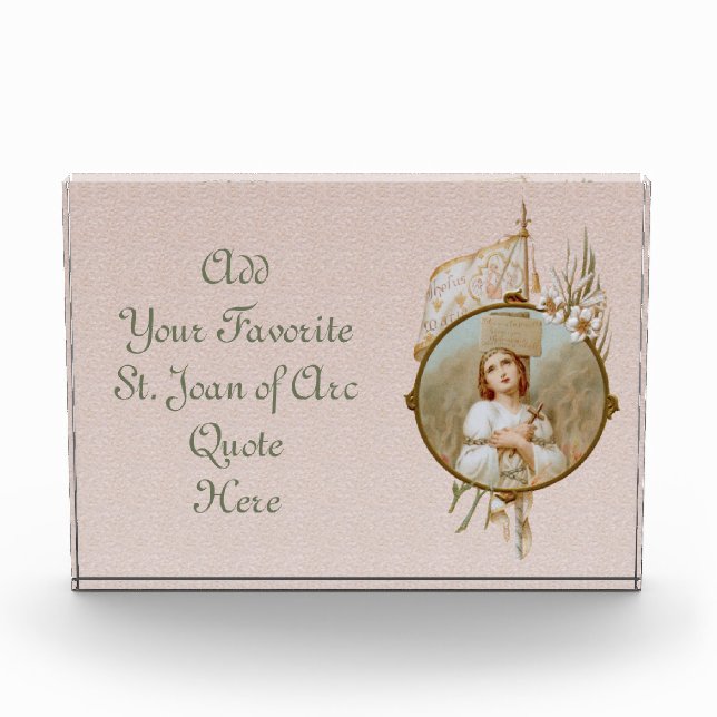 St. Joan of Arc Burning at the Stake (BF 01) Photo Block (Front)