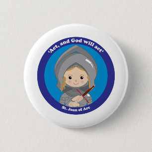 St. Joan of Arc Button