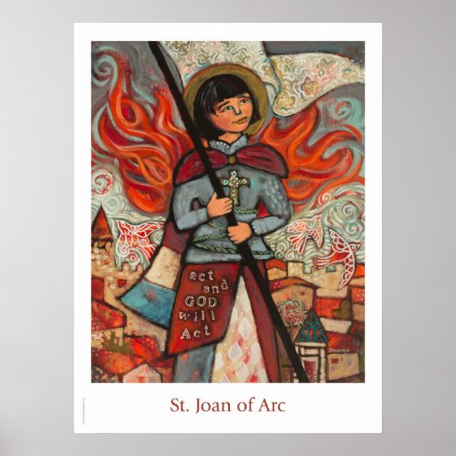 St Joan of Arc Catholic Classroom poster